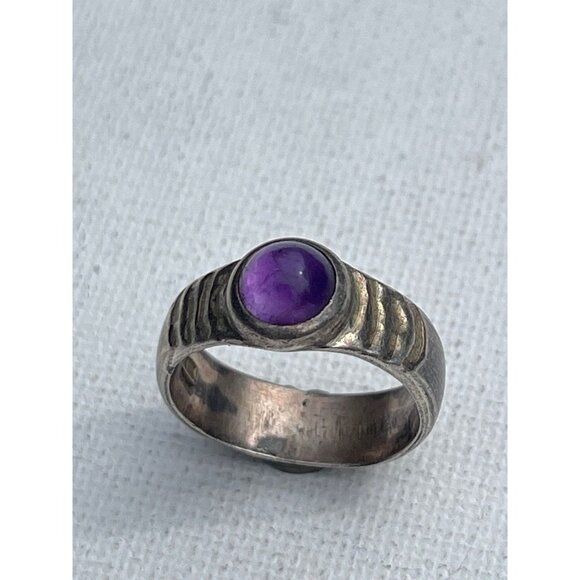 Vintage Amethyst Sterling Silver Ring - Hallmarked - Size 6.5 - Picture 4 of 6